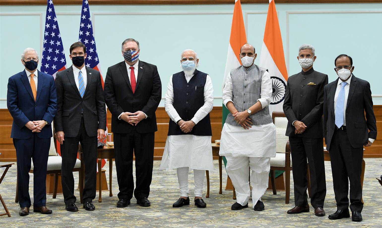 अमेरिकेच्या संरक्षण-परराष्ट्र प्रतिनिधींनी पंतप्रधान नरेंद्र मोदी यांची घेतली भेट
